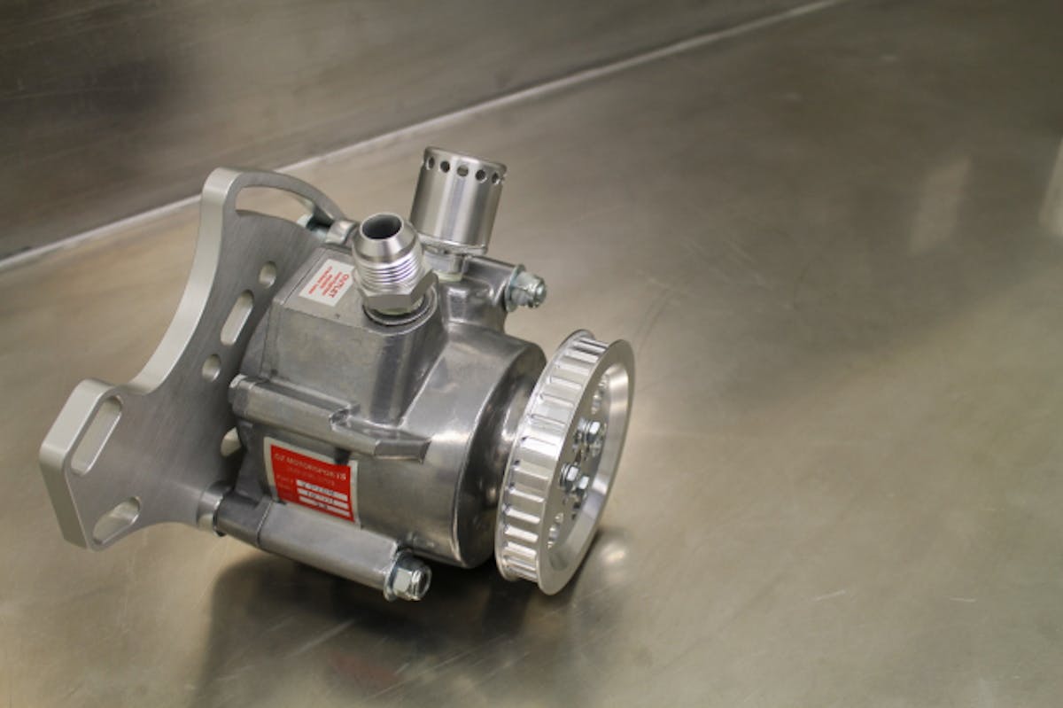 GZ Motorsports created a winner with the VP104 Super Pro 33CFM Vacuum Pump. Bigger vanes, a better housing, and more cfm; giving this pump the potential to match any performance racing engine. With an optional vacuum control regulator integrated right into the case for better packaging and this pump becomes even easier to install.