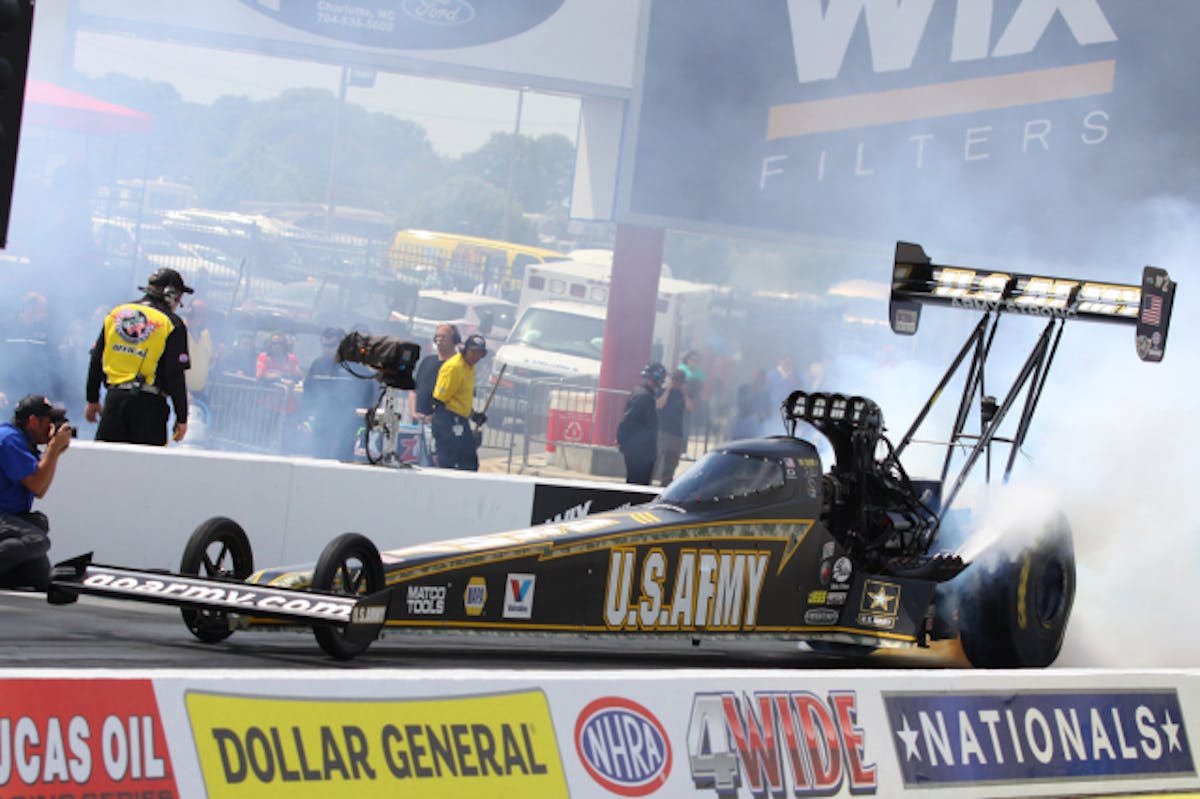 Tony Schumacher, NHRA Top Fuel Champion. Dragzine photo.