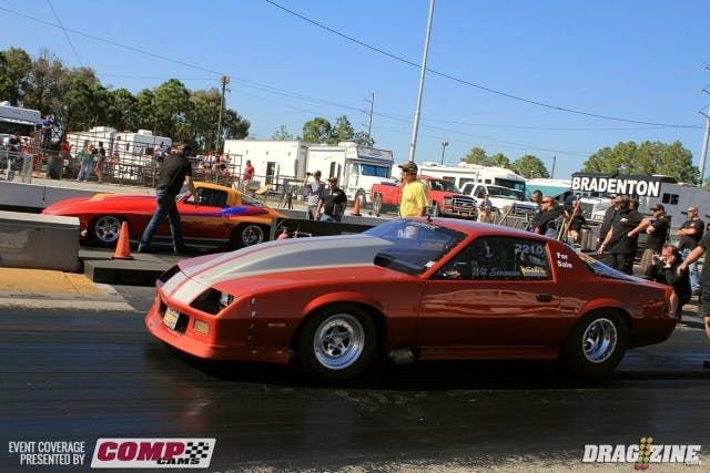 Will Stevenson is running well this weekend recording a 4.19 in qualifying. He did his job on the tree vs. Rick Thornton but didn't have enough to stay in front of his opponents 4.12. Thornton is doing well in the first weekend with radials.