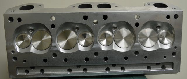 CNC-profiled High Port cylinder heads from Kauffman Racing Equipment were used right out of the box with excellent results.
