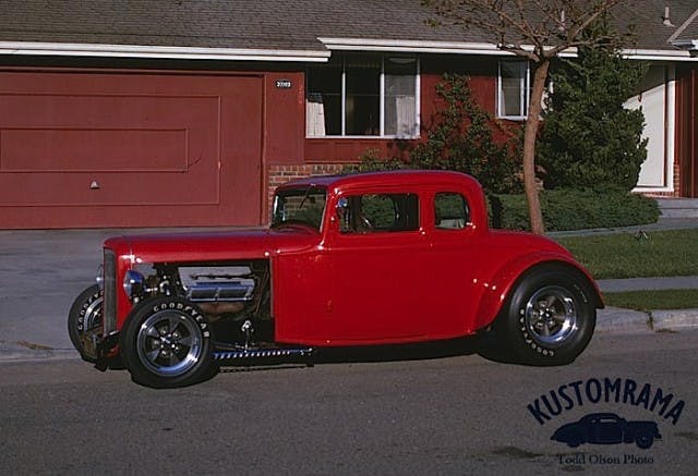 The car was eventually painted Mandan Red, and given Amercian Racing  Torq Thrust wheels and Goodyear Blue Streak tires.