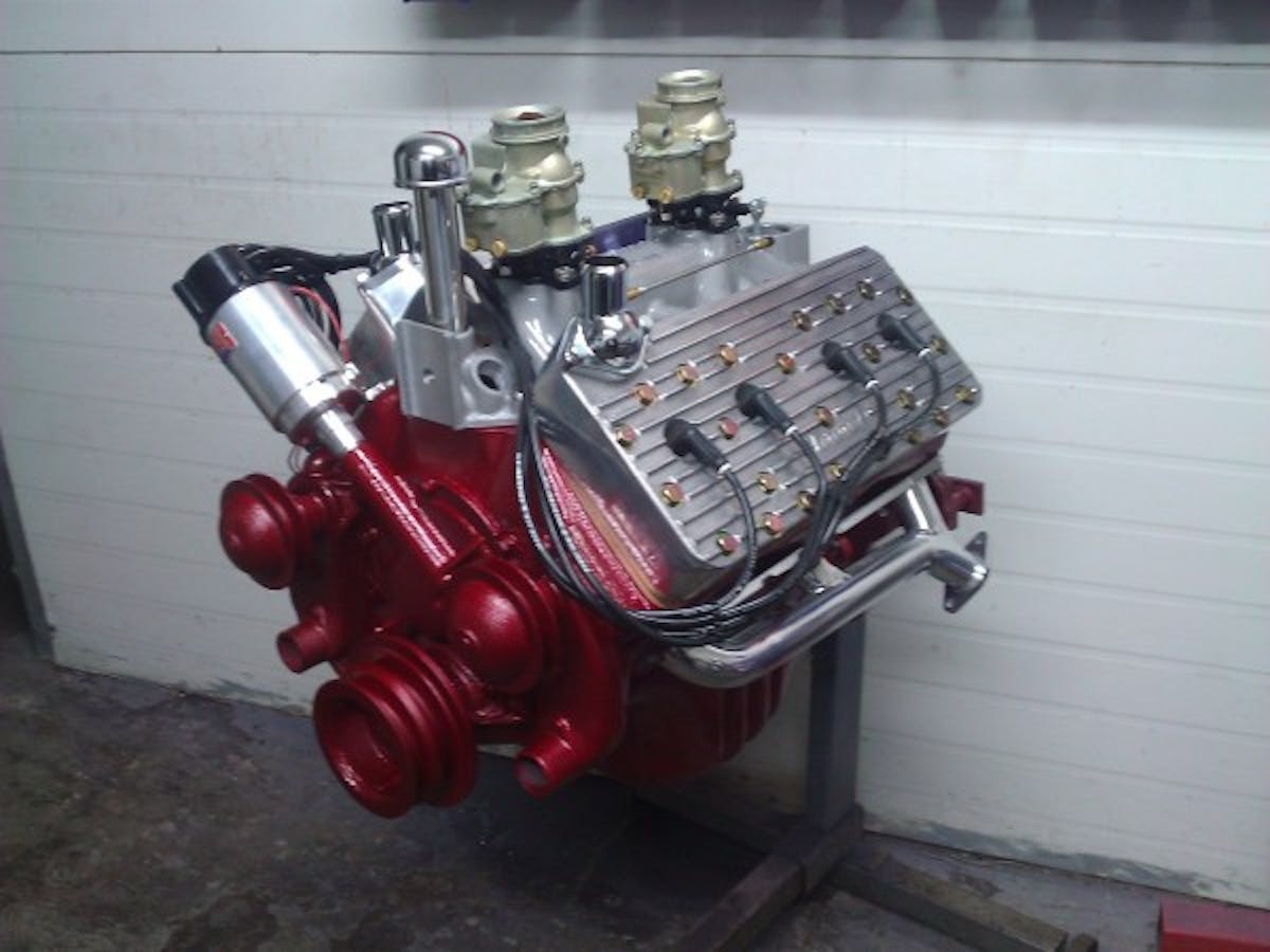 Another view of the completed engine prior to installation.