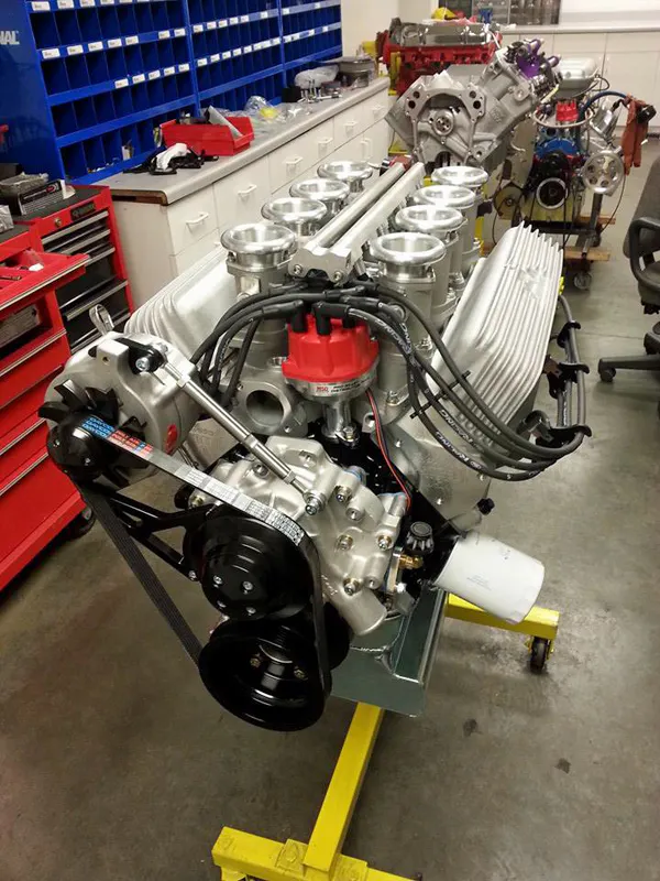 The completed engine.