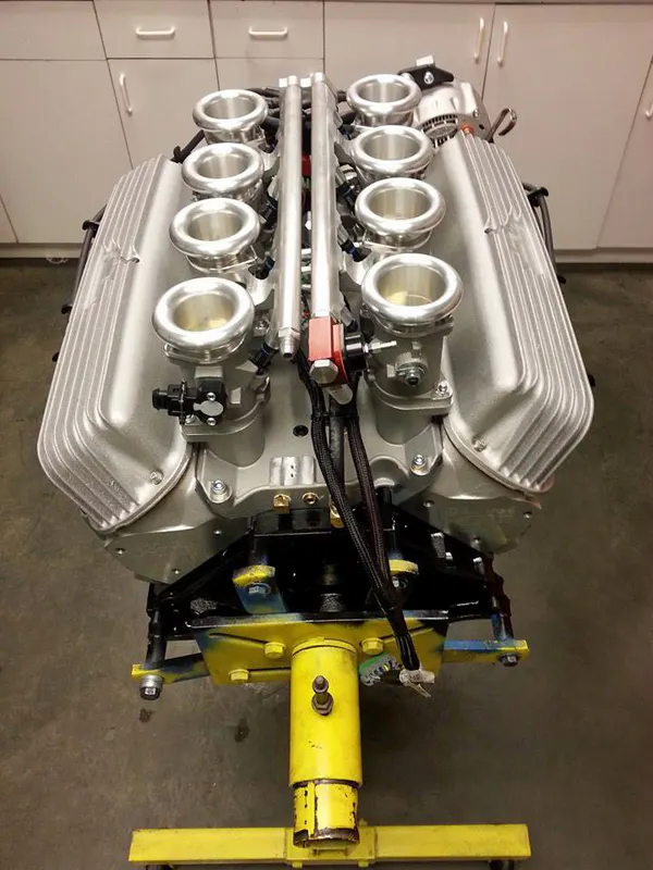 The Borla Induction 8-Stack uses a Holley HP fuel injection system for control.