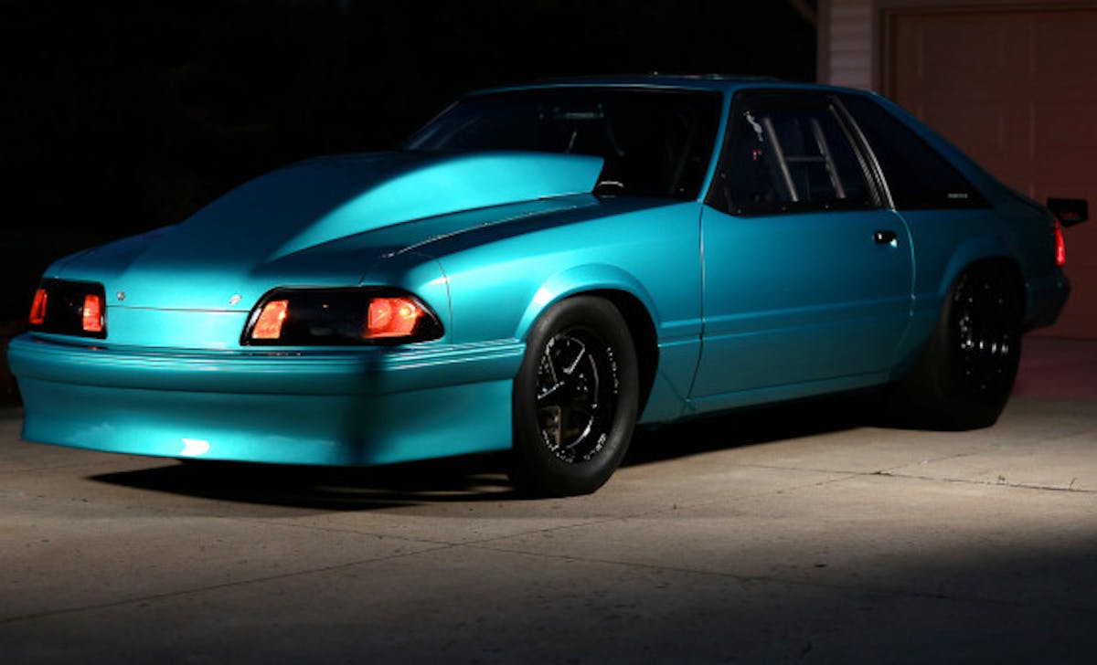 The color of Alex Hays’ Mustang is a custom Calypso, which changes colors when the light hits it just right.