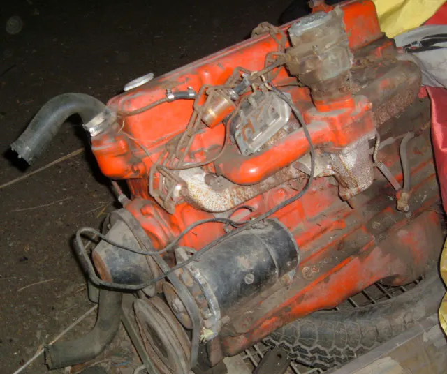 The engine in its original form, the day he picked it up.