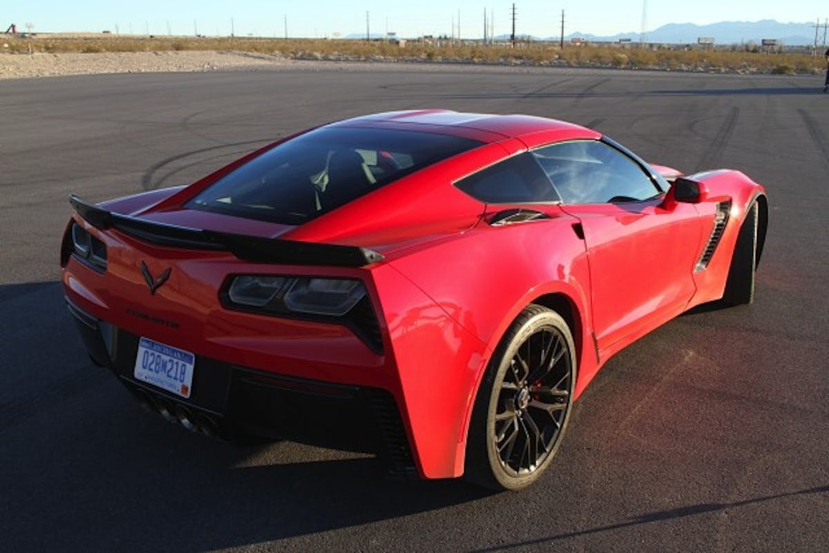 Look closely at the rear fender vent and you'll notice the "air blade" - Chevy says these force about 50% more air through the cooling ducts for the differential and transmission than the standard Stingray.