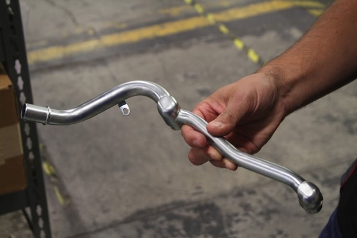 Rather than using inexpensive rubber hose and fittings, Magnuson actually tooled up for custom hard lines to go with their Heartbeat superchargers.