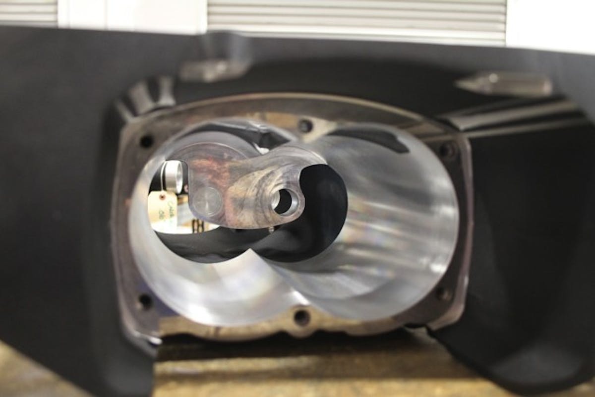 The future home of an Eaton TVS 2300 rotor pack. Each supercharger manufacturer that uses the TVS rotors builds their own housing, including GM.