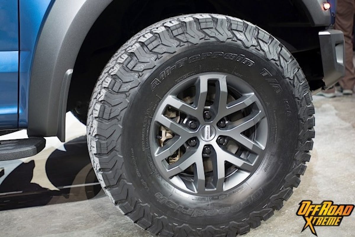 BFGoodrich All Terrain KO2s find their way onto the 2017 Raptor.
