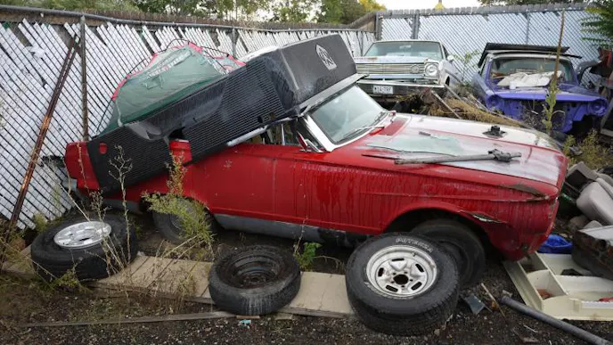 This Dodge Dart has seen better days.