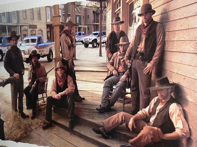 The original Ford BFGoodrich Rough Riders Off Road Racing Team, from left to right: Dan Smith-David Ashley-Rob MacCachren-Manny Esquerra-John Swift-Chuck Johnson-Paul Simon-Dave Simon