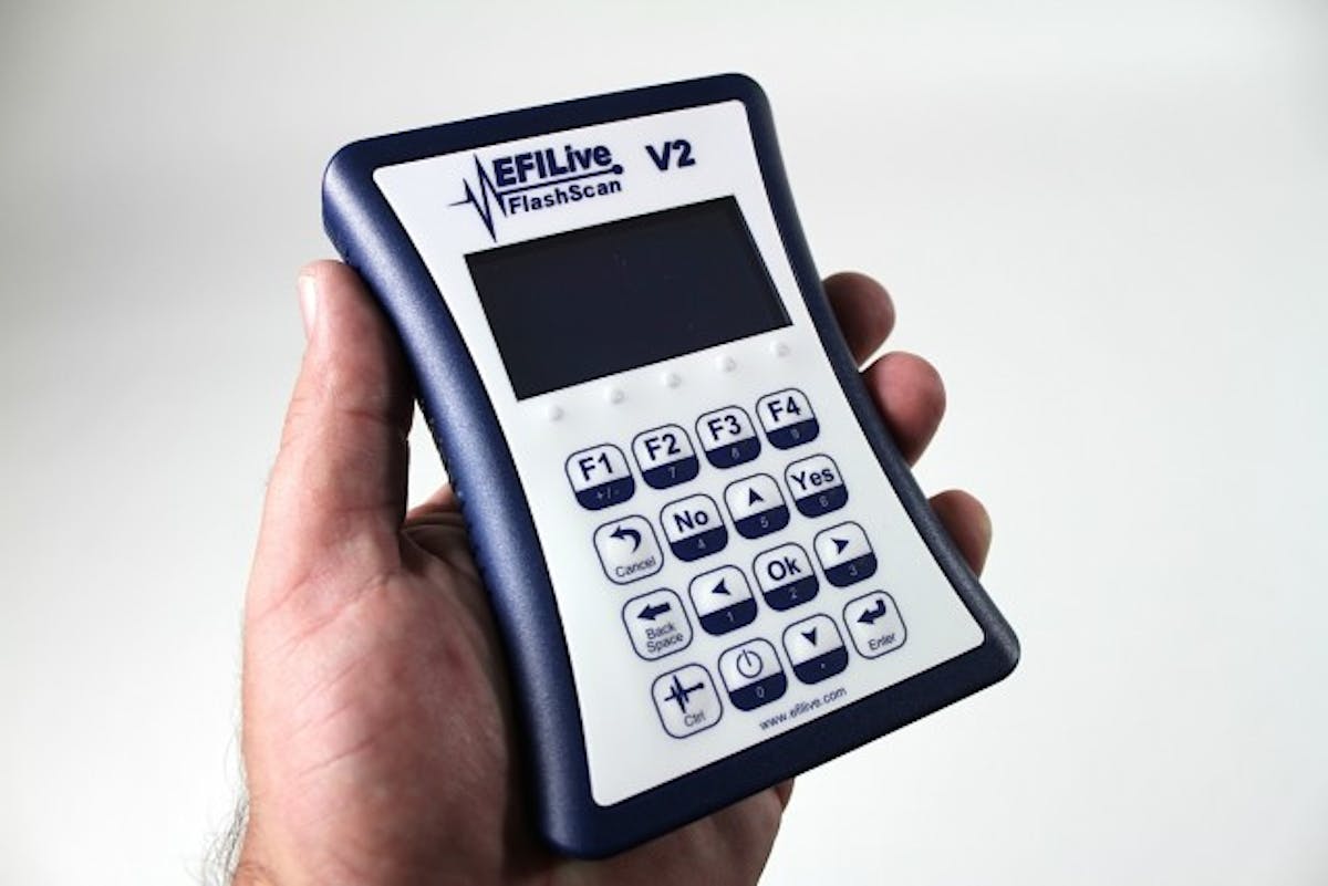 The heart of the system is the FlashScan V2 interface, which can act as a 'pass through' connection to the laptop, or perform tuning and datalogging as a standalone 'black box'