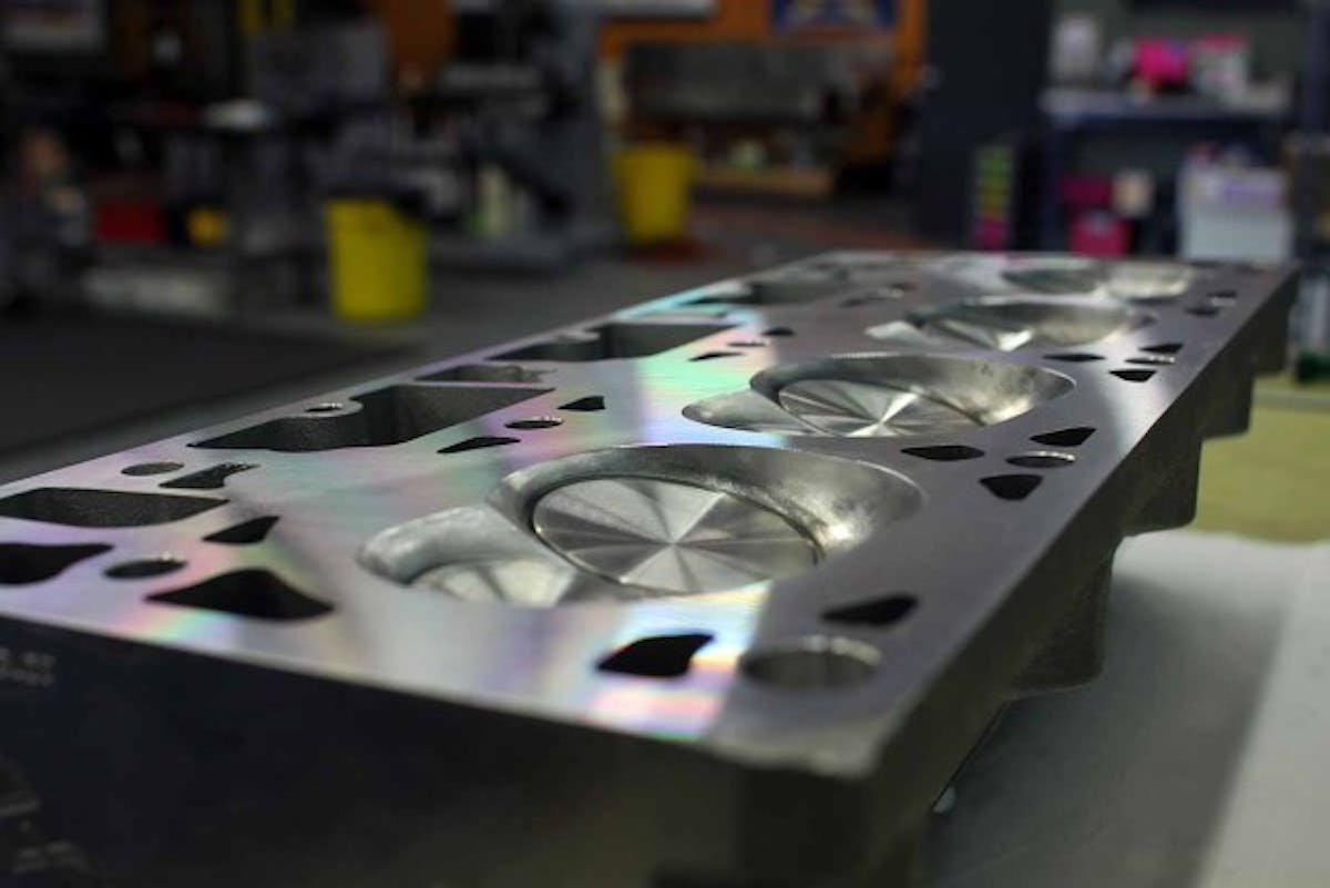 An example of the finish on all heads tuned up by Headgames Motorworks.