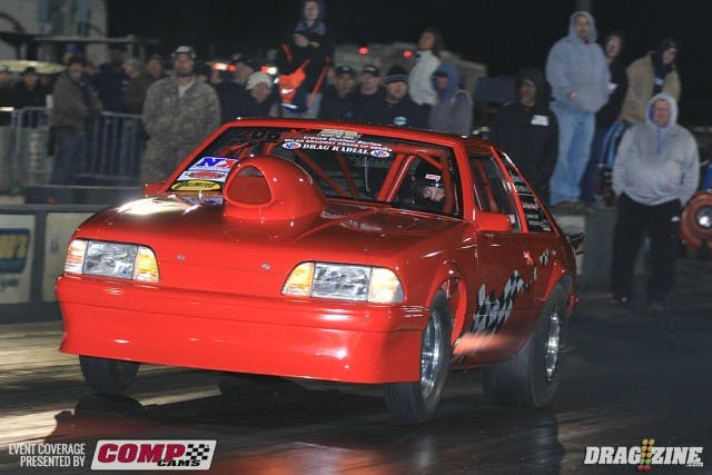  Darren Hilterbran sits on top of Nitrous Express, Ultimate Converter Concepts, TRE NitrousX with a nice 4.74 at 149 MPH, also taking top MPH for the round on the same pass.