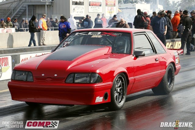 Joel Greathouse shocked everyone with his 4.848 at 147,54 qualifying blast in Ultimate Street. Based out of Oakland, KY Greathouse  took top MPH as well on the pass with KBX power.