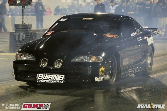 Outlaw Drag Radial runner up Marty Stinnett was also very consistent this weekend qualifying seventh in the field and running a best 4.30 at 185 in the semi final vs. Chris Tuten. The Burns Racing Engines Garrett Turbo sponsored entry