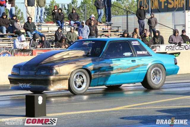 Shawn Pevlor went right down A to B with a 5.08 at 139 late in the test session this afternoon.