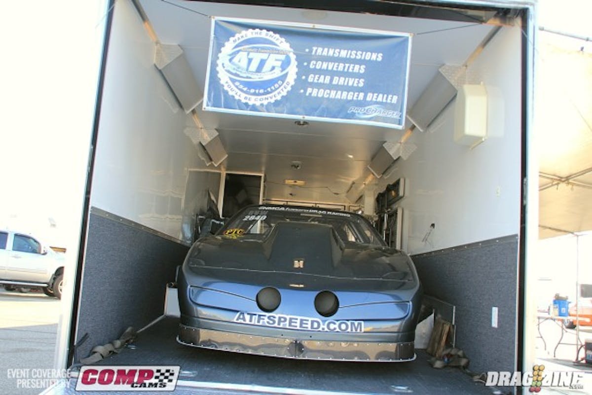 Frank Meshaw has the Meshaw/Fratena Racing Trans Am on site for some Radial vs the World action. The car has a fresh look for this year sporting some fresh charcoal gray paint. The ATF, TRZ Motorsports ride is based out of Melbourne, FL and is powered by a Nelson Competition big Chevy.