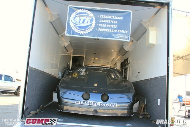 Frank Meshaw has the Meshaw/Fratena Racing Trans Am on site for some Radial vs the World action. The car has a fresh look for this year sporting some fresh charcoal gray paint. The ATF, TRZ Motorsports ride is based out of Melbourne, FL and is powered by a Nelson Competition big Chevy.