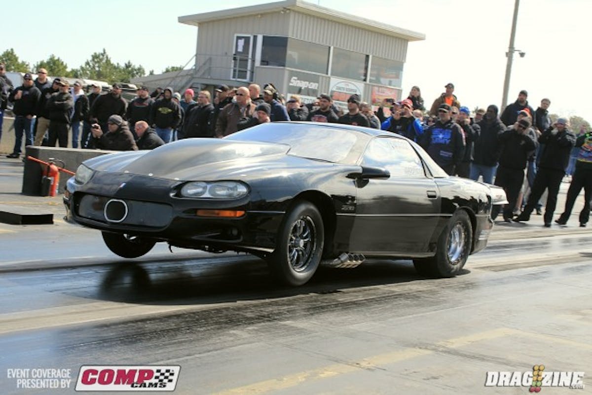 Robert Baptista has PTP in his corner tuning his F1X blown Camaro. He left hard running a 4.70 at 156 to land fourteenth on the ladder this round.