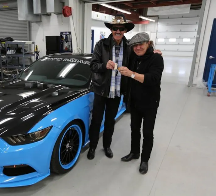 AC/DC lead singer Brian Johnson is about to rock his own Petty's Garage Stage 2 Mustang GT.