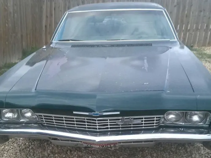 Its interesting to note the car was Green in Cameron's pictures but it has since been painted white.