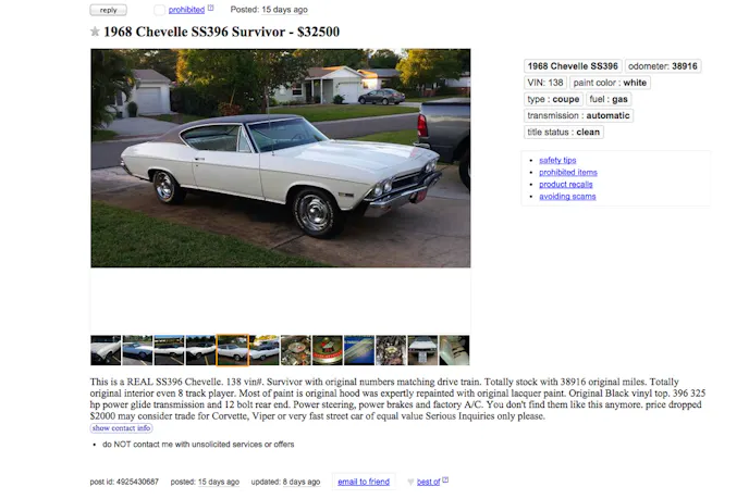 e-Bay 68 Chevelle-screen shot