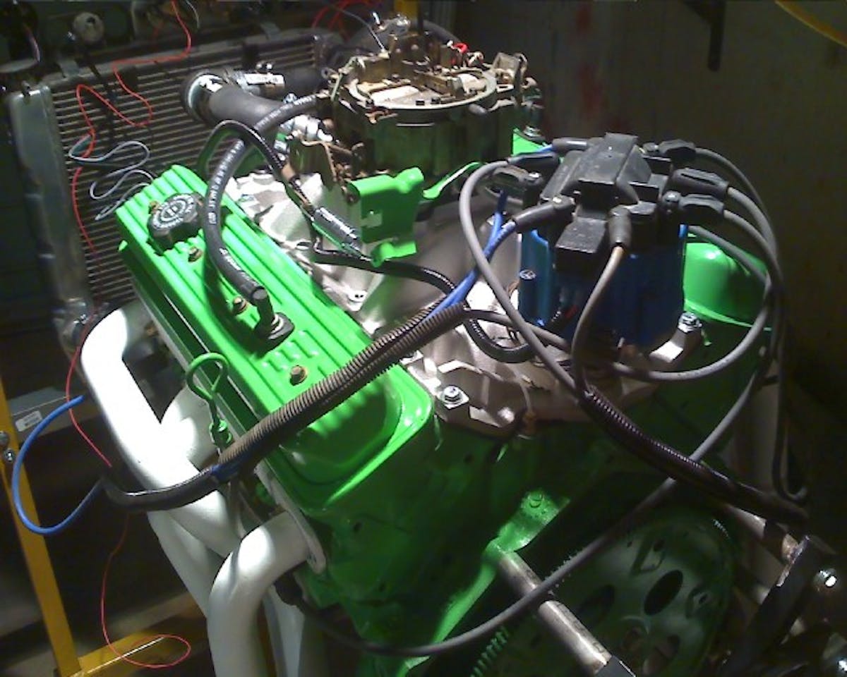 His second engine build.