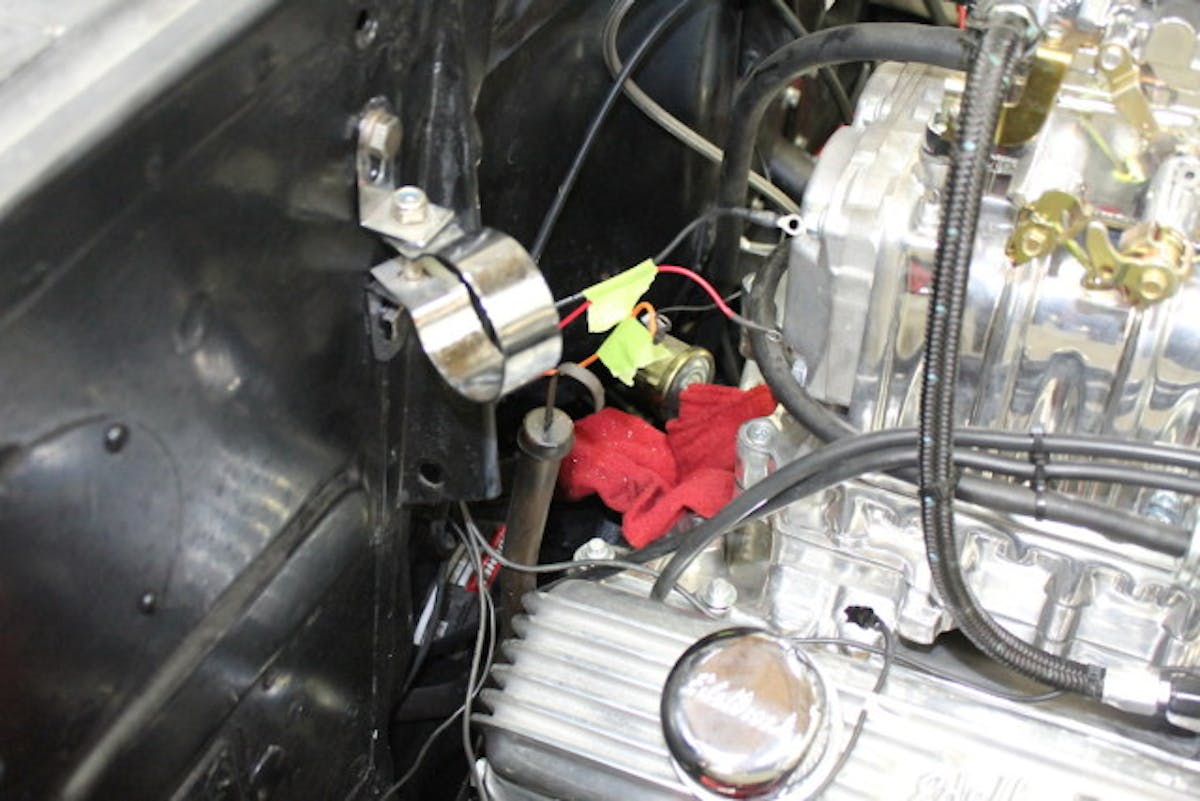With the distributor now out and covered up, we went ahead and installed our new ignition system.