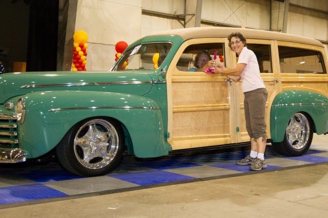 giving one of our LIA Lady awards to Debbie Becker