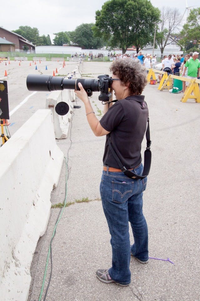 covering events at the Goodguys auto cross