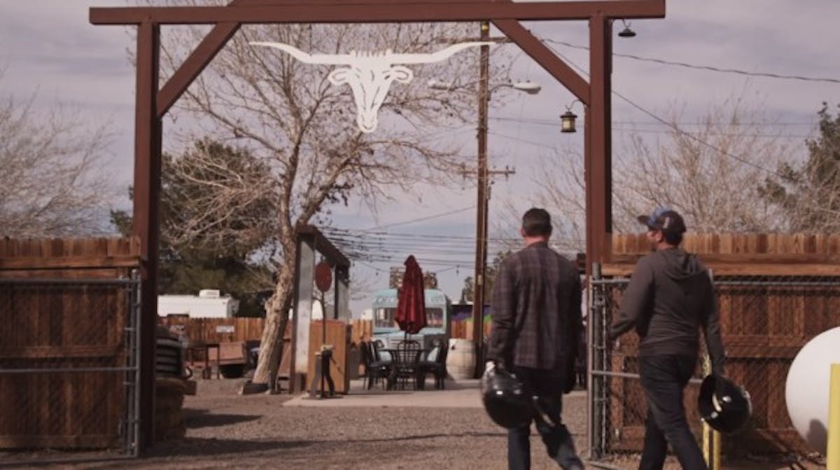 A day of flying through the desert in style makes a man hungry!