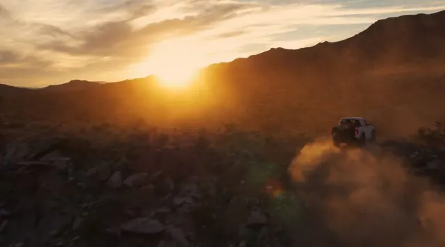 Off into the sunset he goes...