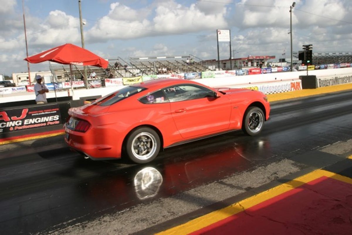 If that doesn't tell you cooler weather makes horsepower, Sam Lippincott just ran an 11.66 in his '15 GT this morning. In yesterday's 80-degree weather, Lippincott was stuck in the 12s.