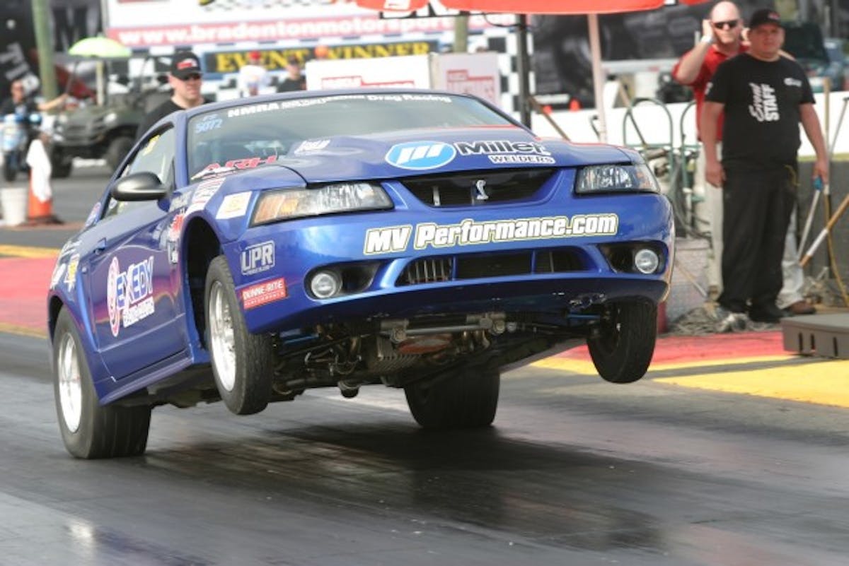 It's safe to say Gary Parker has the suspension sorted out on his Factory Stock car. Parker just converted the car to Coyote Stock for the 2015 season. 