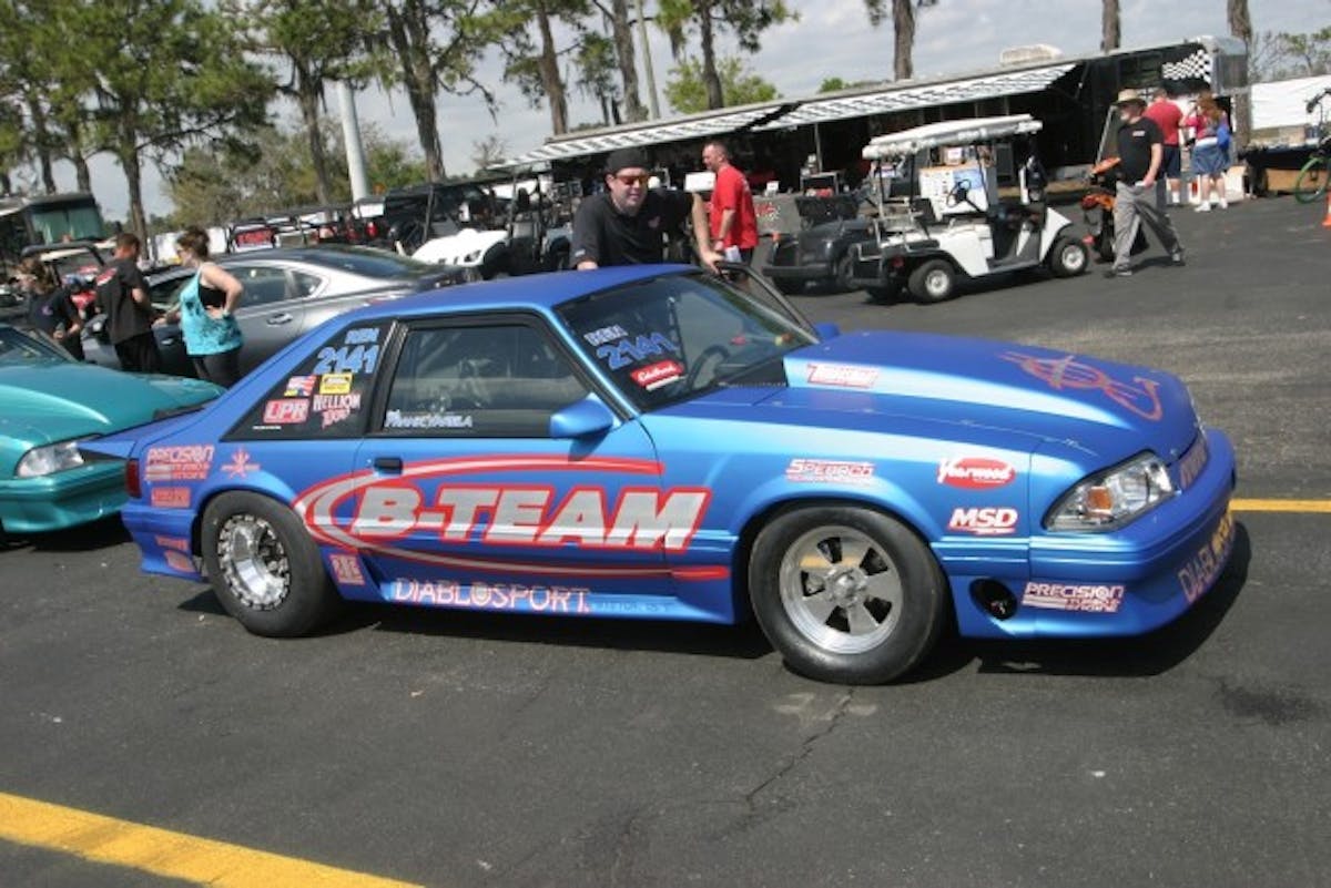 In Renegade, we're not sure if anyone thought we'd see 7.70s already, but Frank Varela blasted out a 7.72 at 181 mph to qualify number 1. For Sunday, it's supposed to be warmer so we'll see if this number is the quickest of the weekend. 