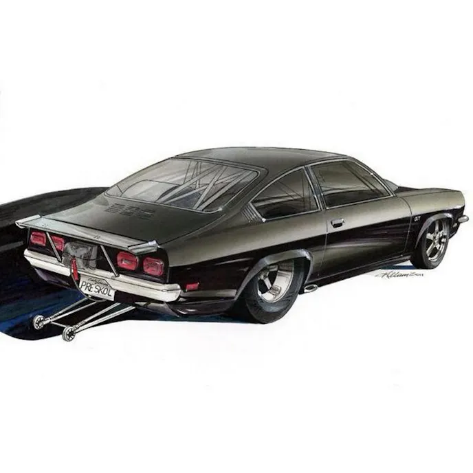 Frank Killem had a rendering of the car done by