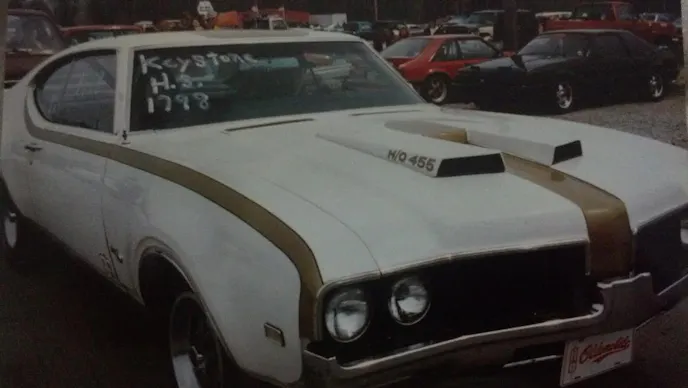 Mullins bought the car as a Hurst/Olds clone, but will be painting the car silver with black stripes on the hood in traditional 442 form.