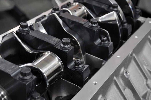 Our 4.125-inch stroke billet crankshaft from Callies combines with the 4.125-inch bore to create 441 cubic inches - a small-block with dimensions rivaling a big-block.