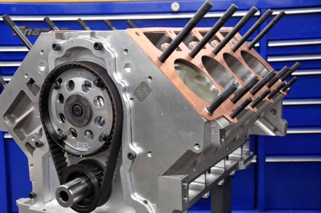 The very first LS Next2 block in service; this is the cast aluminum version that specs out at 441 cubic inches. You'll be able to read all about its construction in a future article.