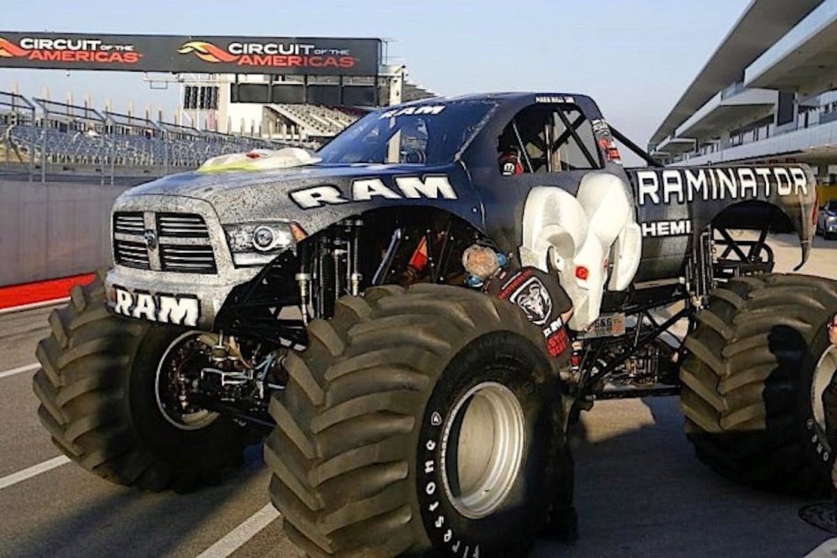 The Raminator made its record run at the Circuit of the Americas in Austin, Texas.