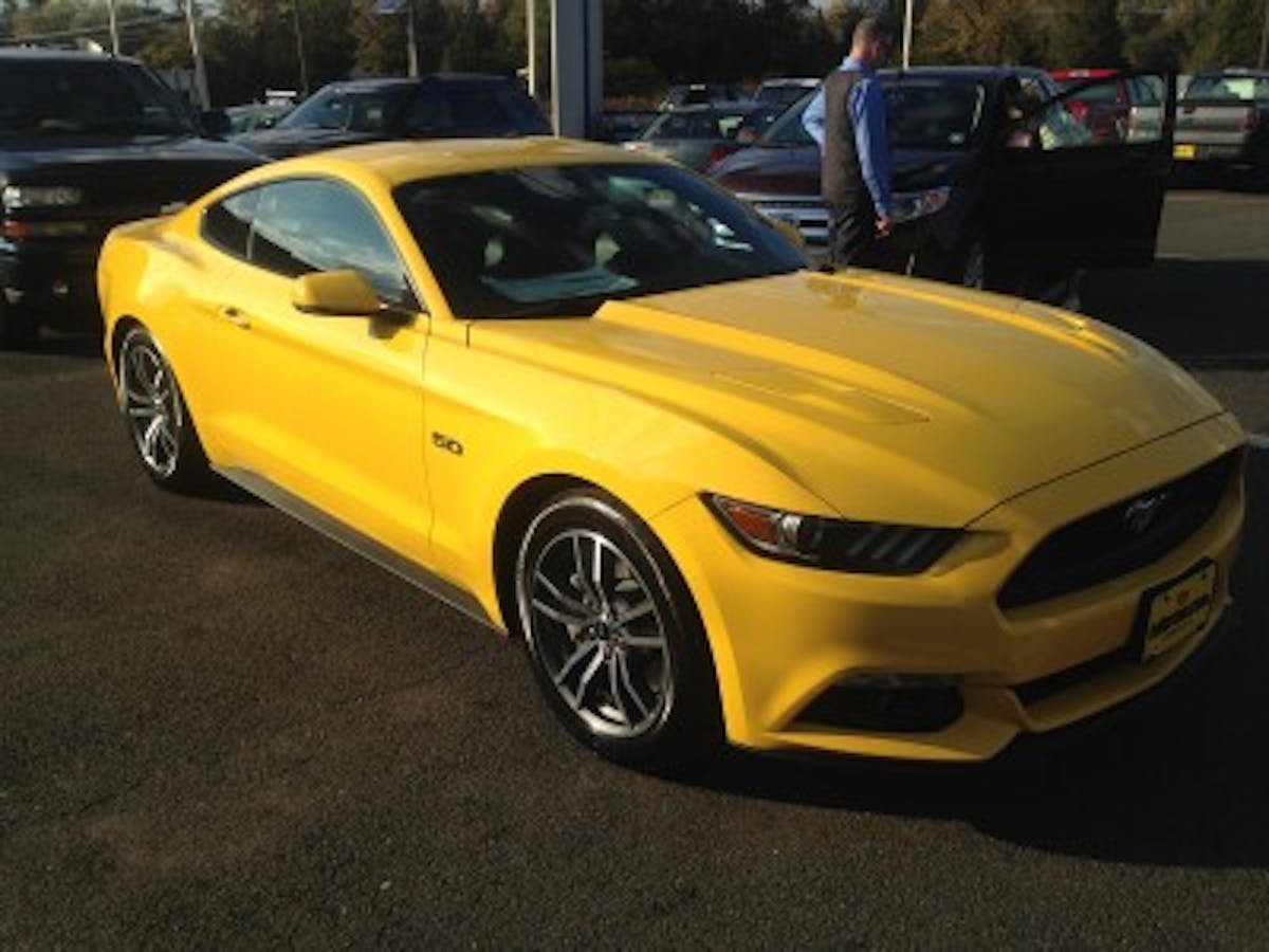 If you're going to put a Magnum in a 2015 Mustang GT, might as well make it the brightest one you can find. Blow-By Racing's test subject is this bright yellow example.