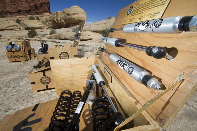 Jeep Performance Parts Lift Kits on display at the 2015 Easter J