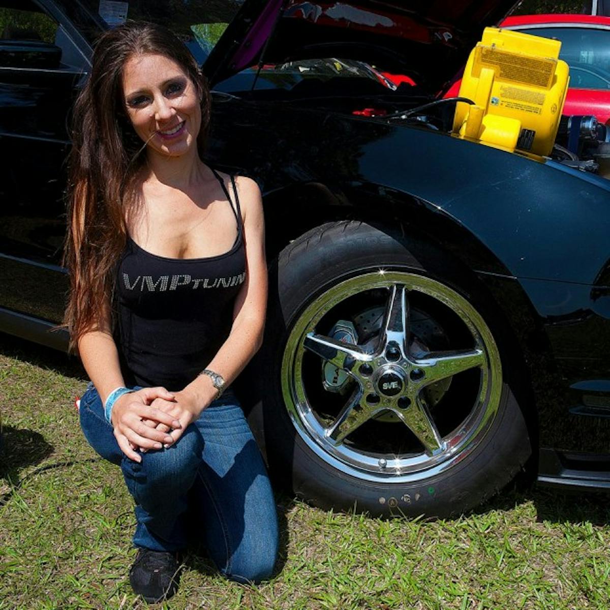 Rebecca Starkey and her 8-second '11 Mustang GT. Photo courtesy of Baer.