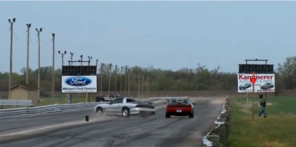 Proof of how close it came to being a major crash for the two vehicles.  