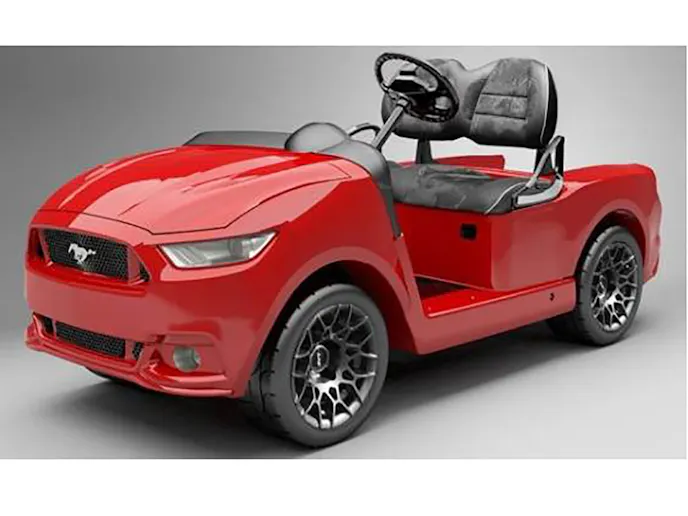 2015 Ford Mustang Golf Cart Caddyshack Rear 2
