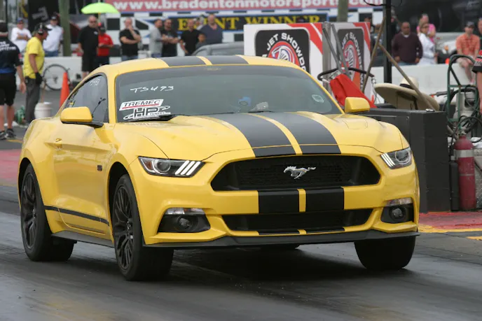 One aspect of the S550 chassis that will need to be addressed is the car's IRS arrangement. If Ford is to dispatch the Hellcat's 10.80s, the IRS system will need to be fortified for such times and abuse.