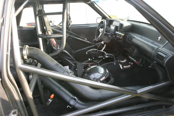 Scott Black at Chassis Pro installed the 25.5 cage and the chassis modifications.