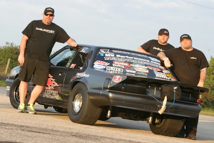 You don't win a championship without a lot of help. Tobener relies on the help of Wade McGowan and... His sponsors include Jodar Performance Products, DiabloSport, Prestige Mustang, UPR Products, Billet Atomizer Racing Injectors, Race Part Solutions, Schoneck Composites, ATF Speed, Cometic, ProCharger, Holley, and of course, MV Performance.
